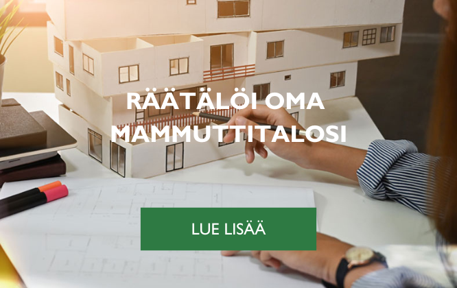 räätälöi hirsitalosi yksilöllisten toiveiden mukaan mammuttihirren kanssa